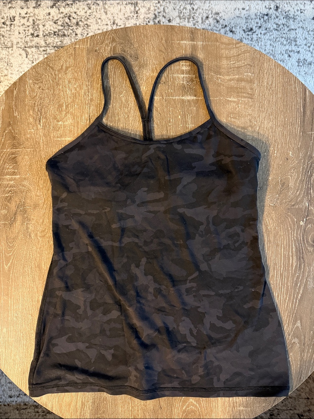 Lululemon Camo Power Y Tank, Size 10